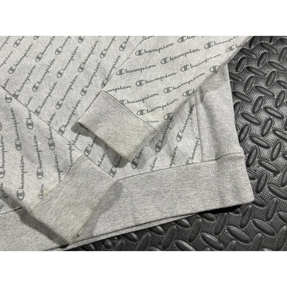 Champion Sweater Adult Medium Gray Reverse Weave Crewneck Sweatshirt Men's